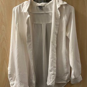 Sheer White Blouse - H&M